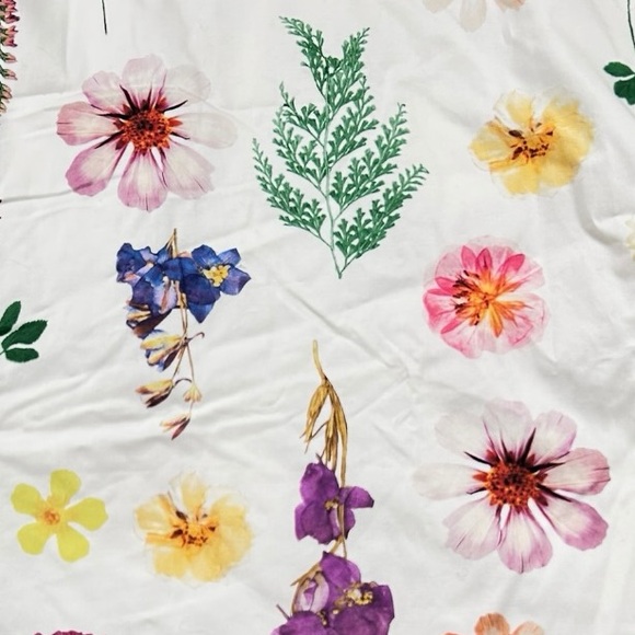 Talbots Petite Sateen Fit & Flare Dress Floral Meadow Halter Sleeveless 12P - Picture 6 of 16